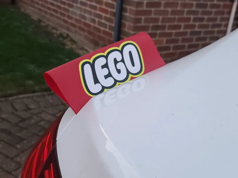 L.e.g.o L-E-G-O Plaque/Badge de voiture - Auto Print