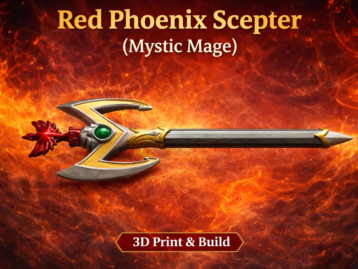 Sceptre du Phénix Rouge (Mage Mystique) - Cosplay Print