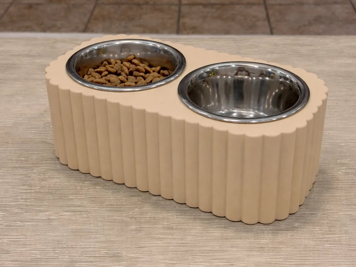 Mangeoire surélevée pour petits chiens et chats - Pet Print