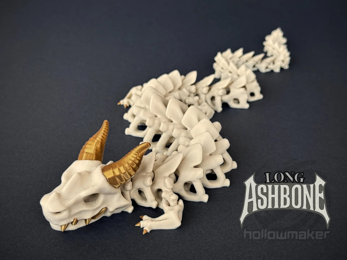 Long Ashbone - Dragon squelette articulé - Jeux Print