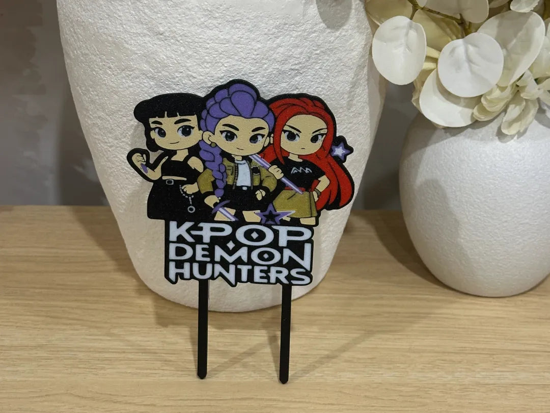 Décoration de gâteau Kpop Demon Hunters - Fêtes Print