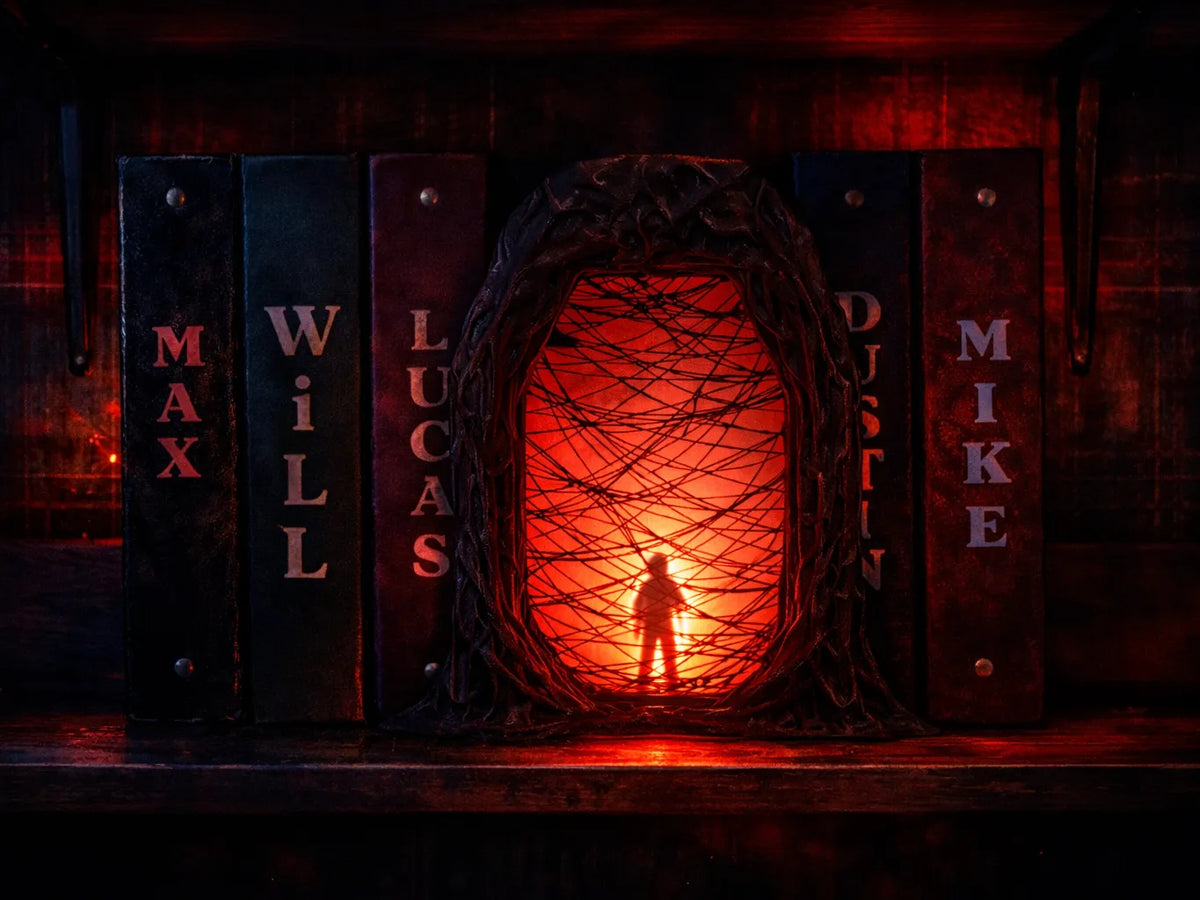 Stranger Things Vecna dans mothergate - Book Nook - Maquette Print