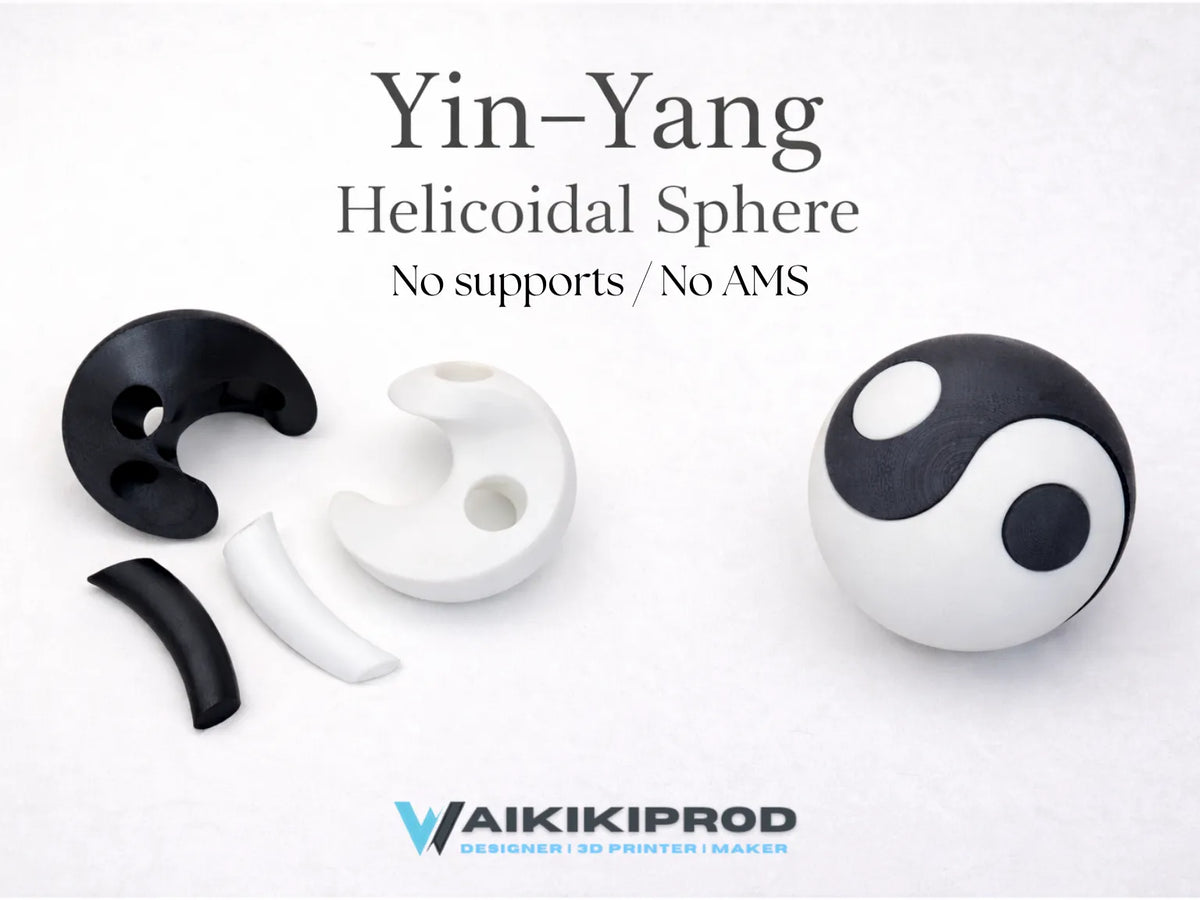 Sphère Hélicoïdale Yin-Yang - Art Print