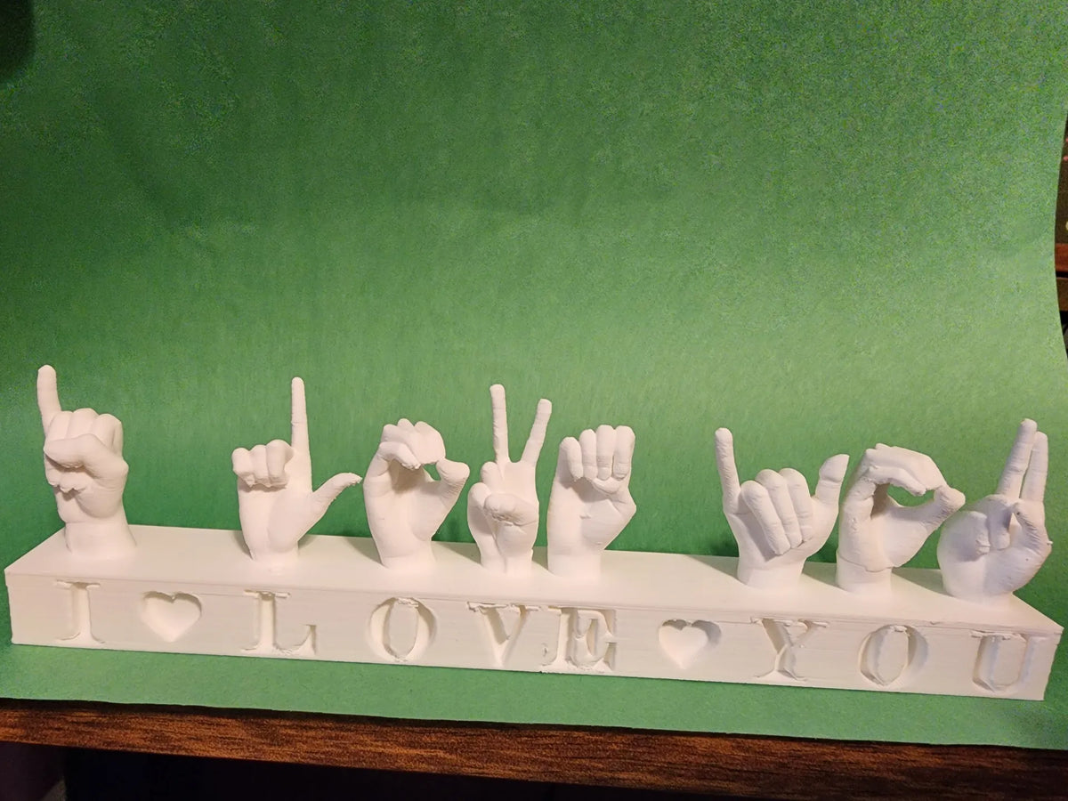 Je t'aime en LSF - Fêtes Print