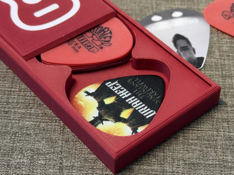 Support de médiator – Boîte coulissante (Imprimable en place) - Music Print