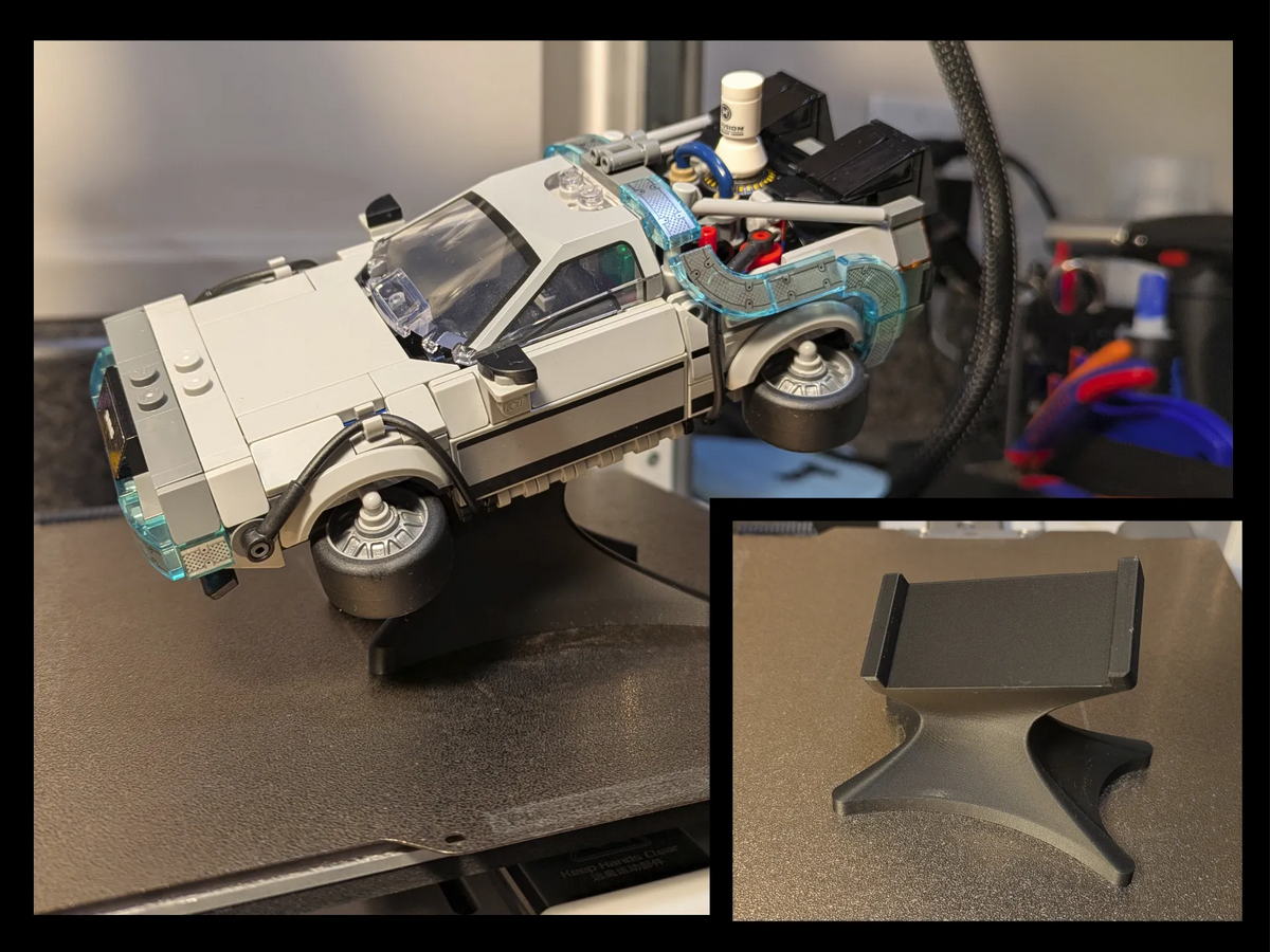 Support d'exposition DeLorean Retour vers le Futur 77256 - Geek Print