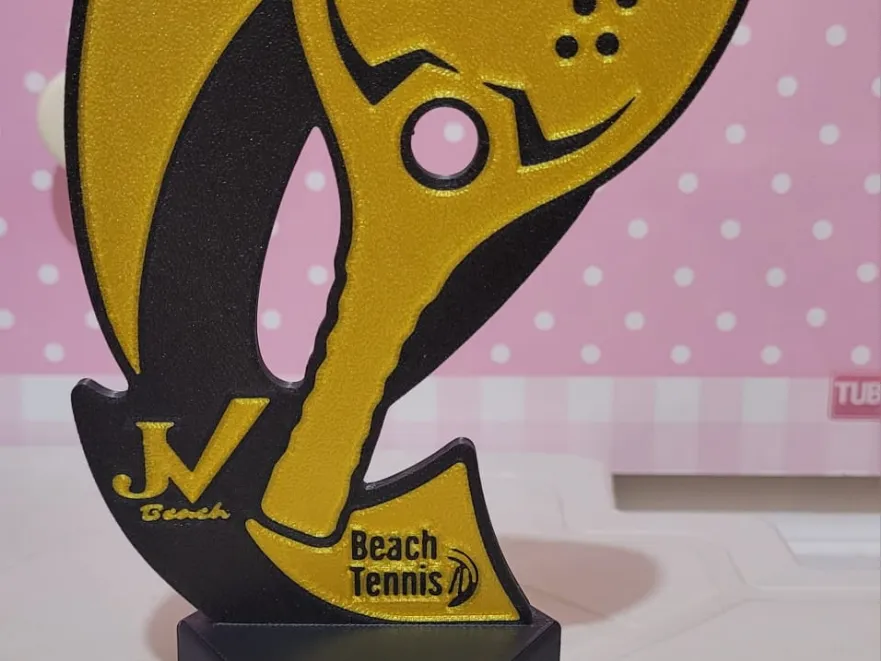 Trophée Beach Tennis - Sport Print