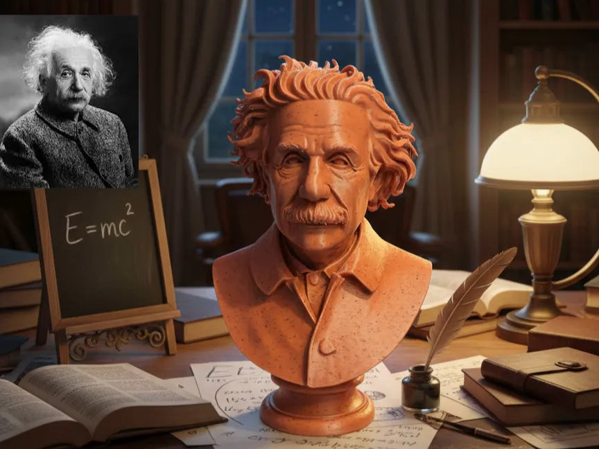 Albert Einstein – Buste - Art Print