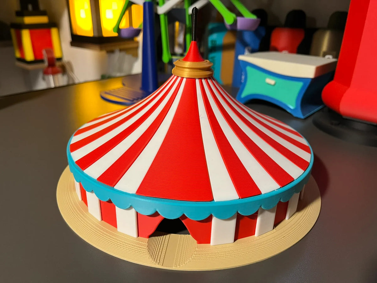 Tente de chapiteau de cirque - Échelle de train HO 1:87 - Maquette Print