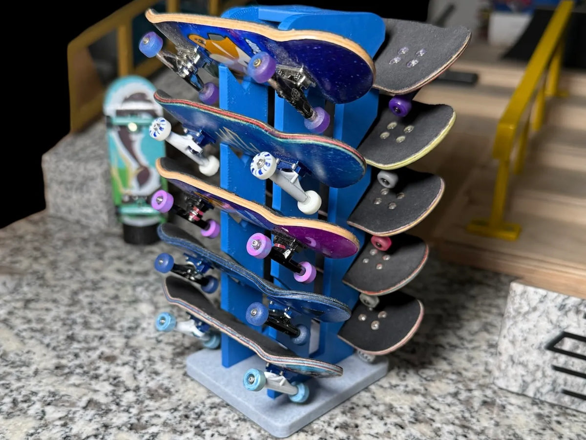 Tommy's Tech Rack – Support de fingerboard pouvant contenir 10 FBs - Outdoor Print