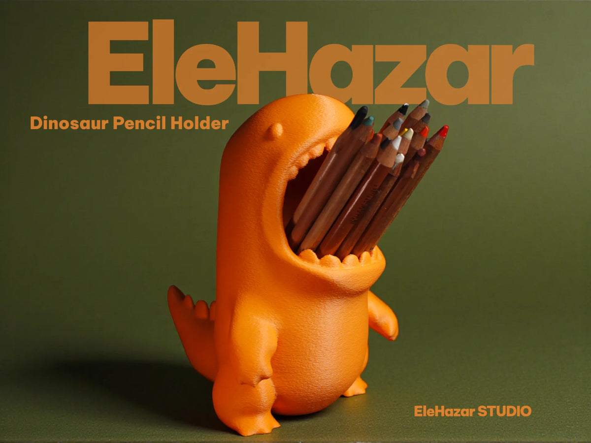 Adorable Porte-Crayons T-Rex - Maquette Print