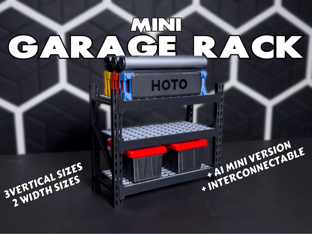 Mini rack de garage, rangement modulaire renforcé - Auto Print