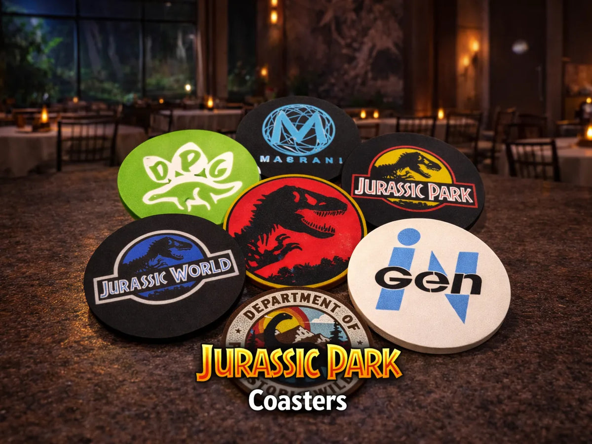 Des sous-verres Jurassic Park/World - Geek Print