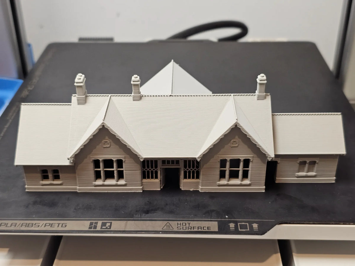 Gare ferroviaire échelle N (moyenne) - Maquette Print