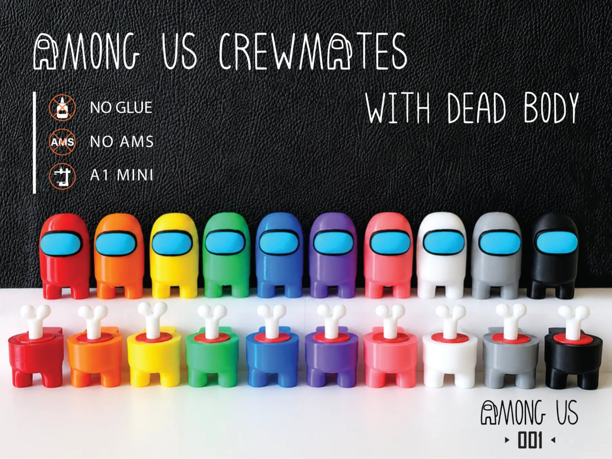 Coéquipiers Among Us (avec corps inanimé) - Geek Print