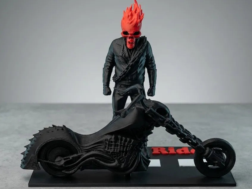 Diorama Ghost Rider - Ensemble Figurine & Moto - Figurine Print