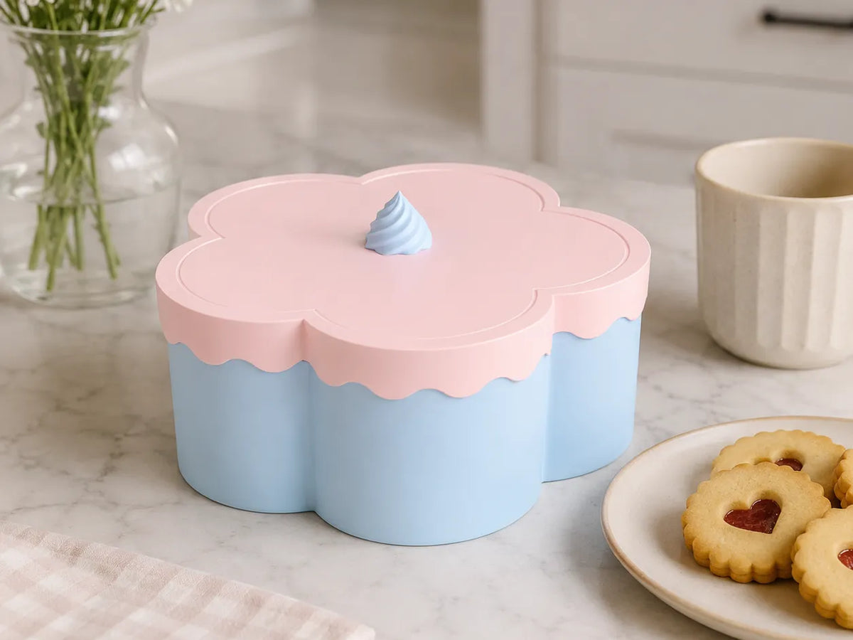 Bol à bonbons fleur avec couvercle - Fêtes Print