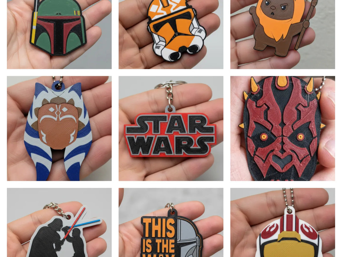 Star Wars Ouvre-languette de canette Porte-clés Protège-ongles 3D - Geek Print