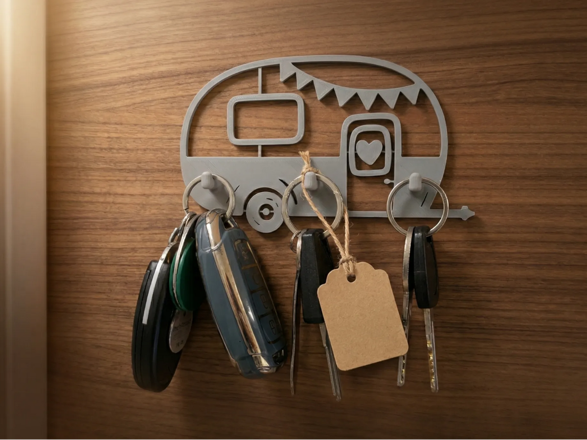 Porte-clés Rétro-Caravane / Key Holder - Outdoor Print