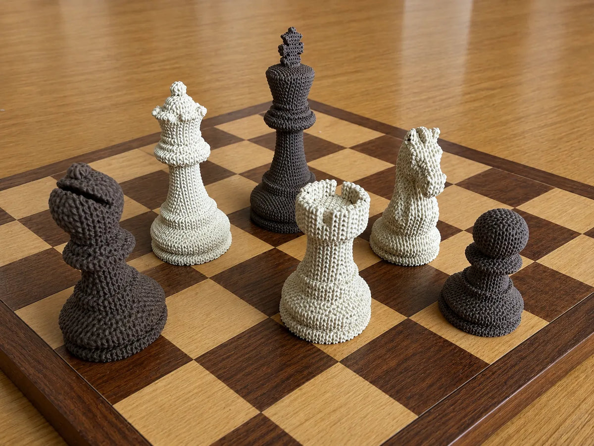 Jeu d'échecs tricoté - Jeux Print