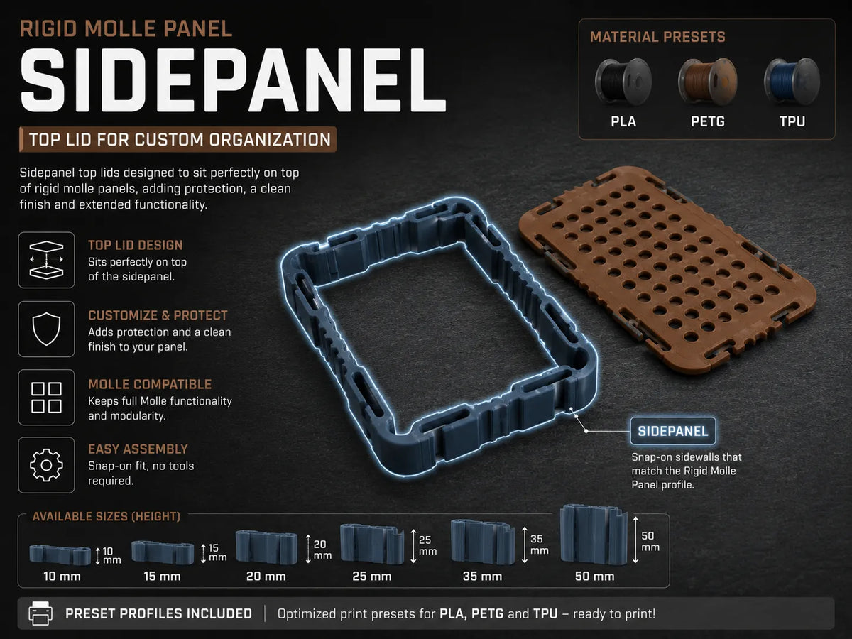 Rigid Molle Panel – Système de panneaux latéraux - Outdoor Print