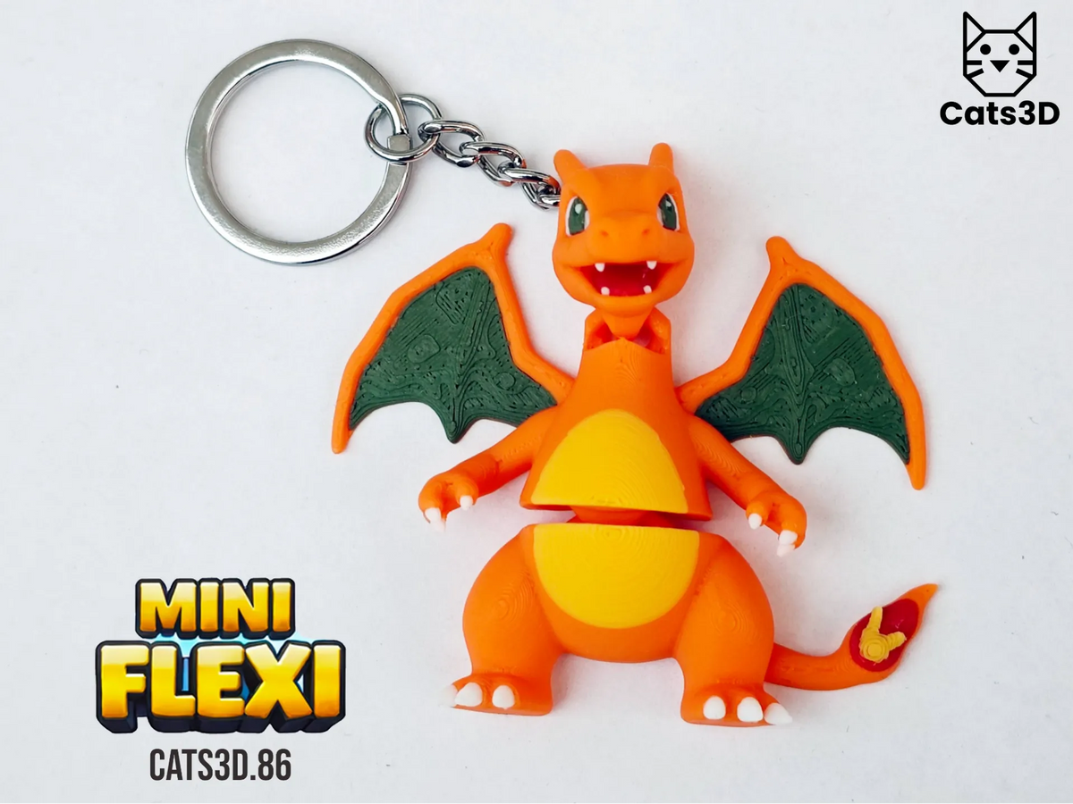 Porte-clés Charizard Mini Flexi (Pokemon) - Figurine Print