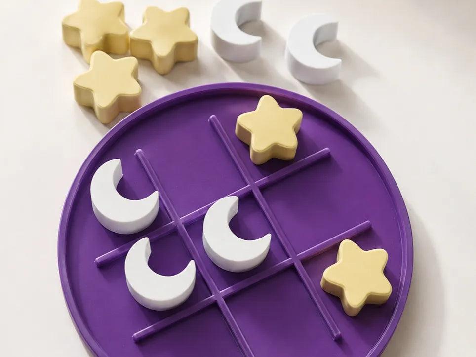 Morpion Lune & Étoiles - Jeux Print