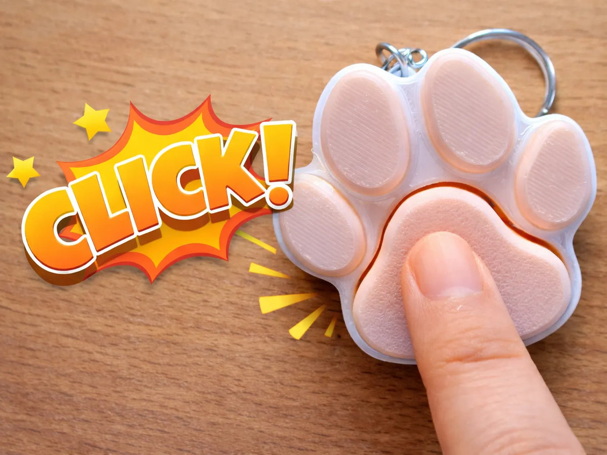 Porte-clés clicker empreinte de patte - Pet Print