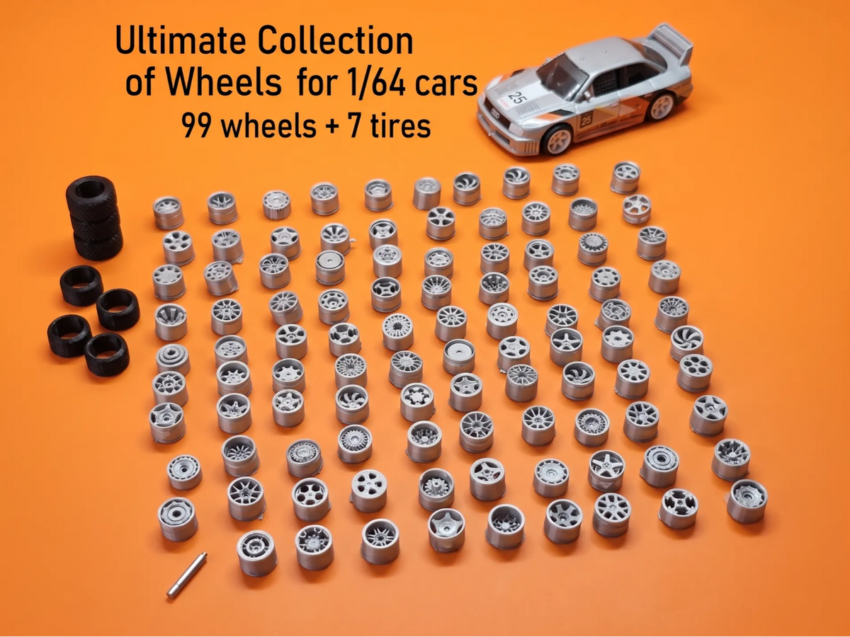 La collection Ultime de jantes et de pneus 1/64 - Auto Print