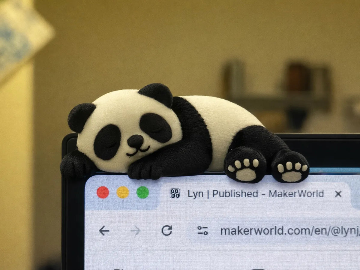 Copain Moniteur Panda Doux et Endormi - Figurine Print