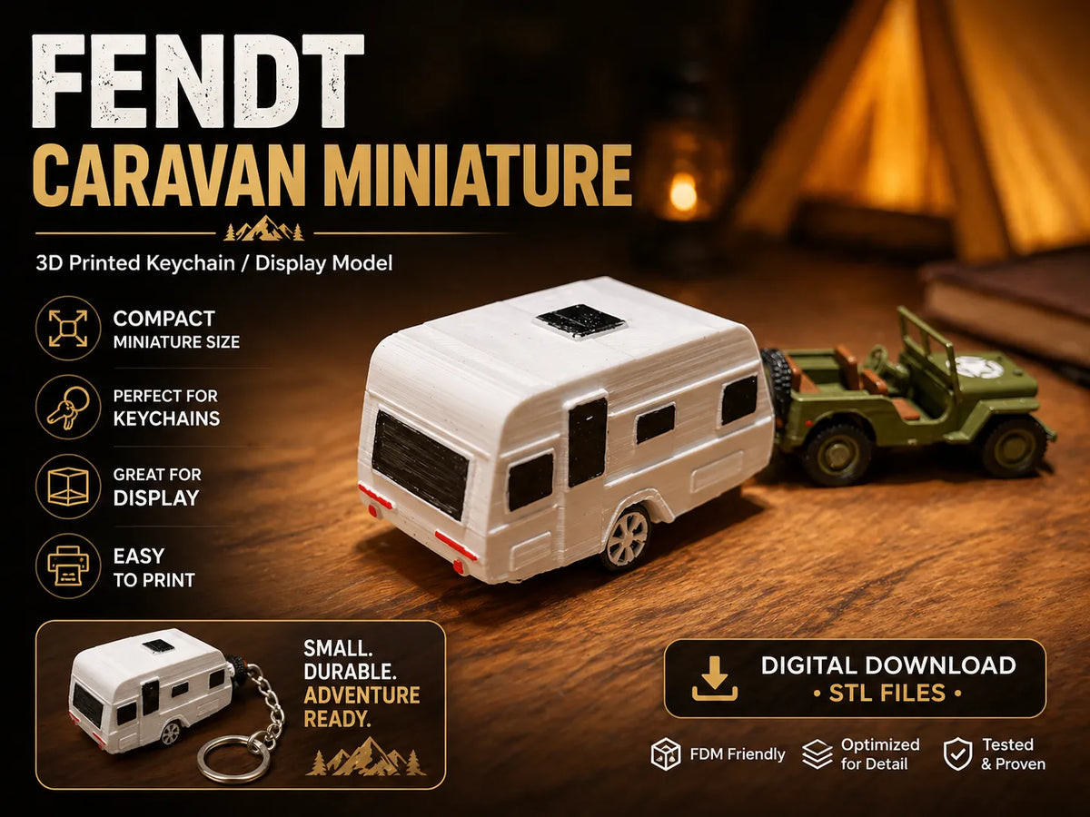 Fendt Caravan (porte-clés miniature) - Voyage Print