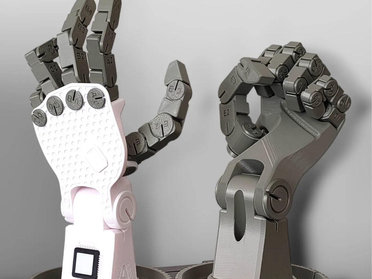 Main de robot articulée (main gauche) - Science Print
