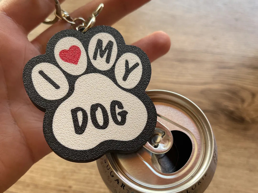 Ouvre-boîte à soda Patte J'aime mon chien - Pet Print