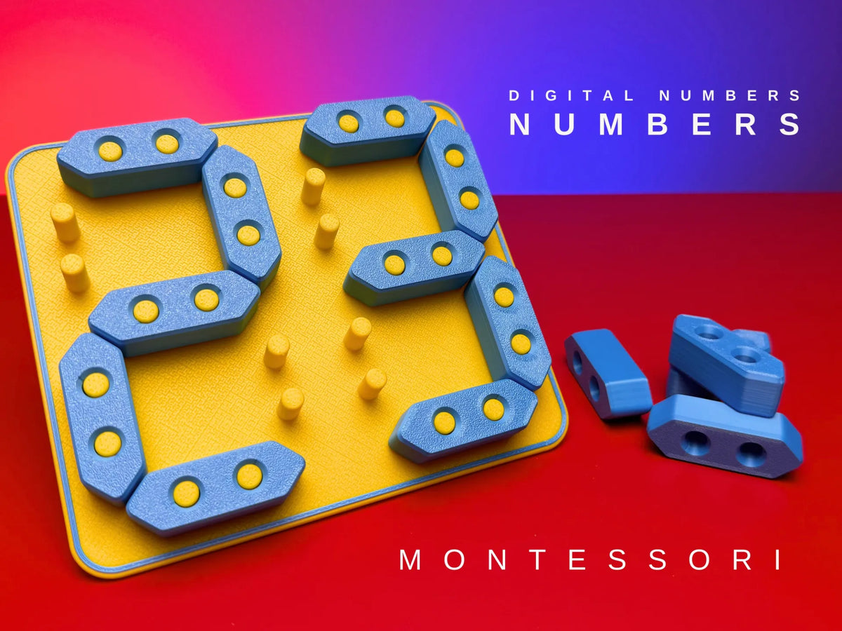 Tableau d'activités – Jeu de Chiffres Numériques Montessori - Jeux Print