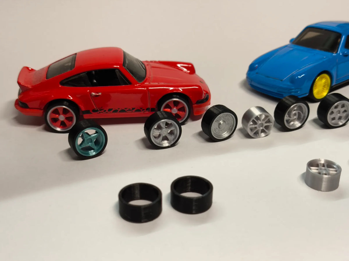 12 types de jantes et pneus personnalisés pour voitures miniatures au 1/64 - Auto Print