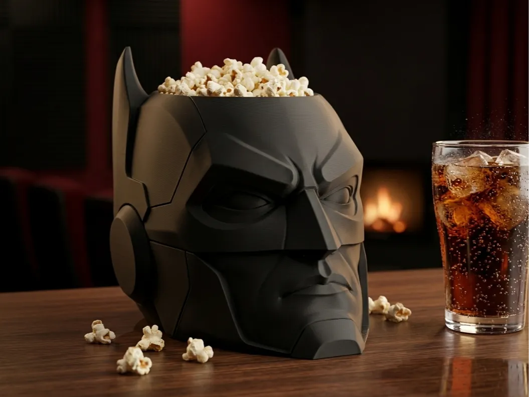 Bol à Popcorn / Support à Snacks Masque de Batman - Geek Print
