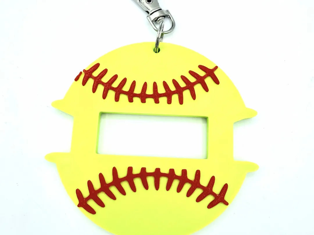 Softball : Étiquette de sac porte-chouchou - Beauté Print