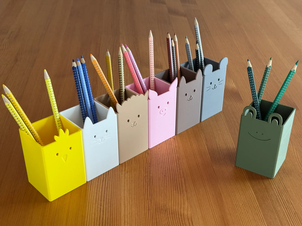 Mignons porte-stylos animaux – Organiseurs de bureau amusants - Geek Print