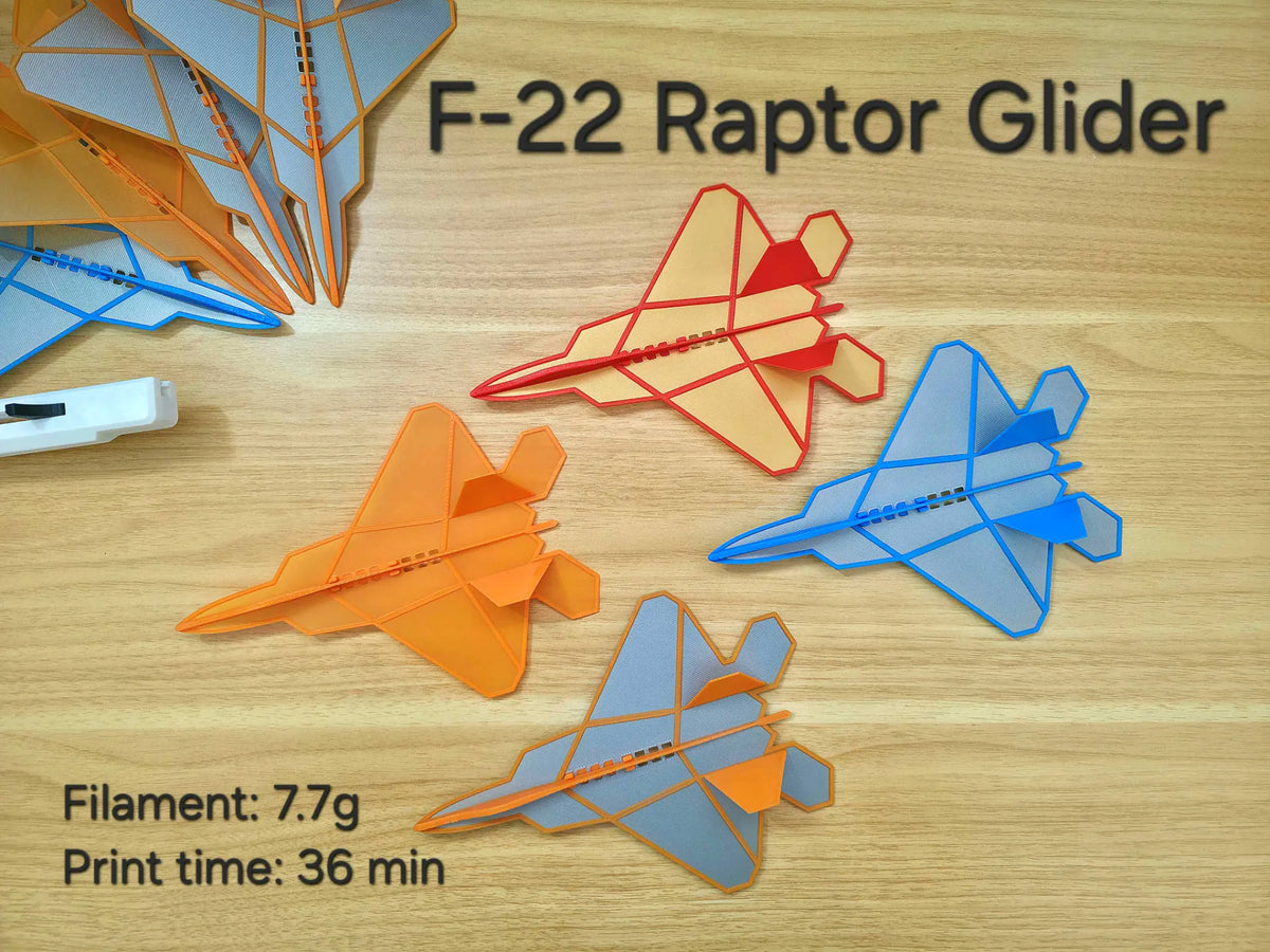 Planeur F-22 Raptor – modèle 3 - Maquette Print