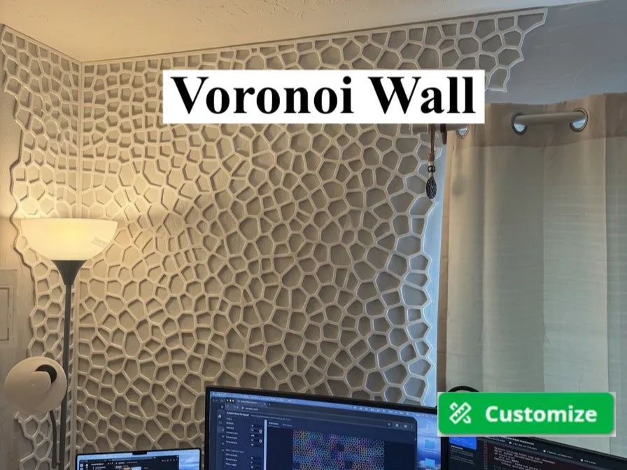 Mur à motif Voronoï - Art Print