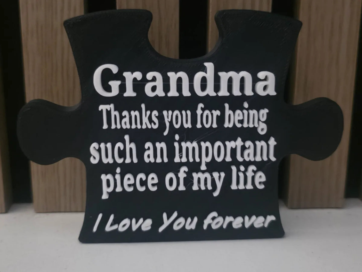 Je t'aime pour toujours Grand-mère Cadeau puzzle - Fêtes Print