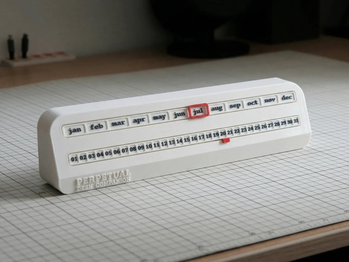 Calendrier de bureau perpétuel – modèle 2 - Bureau Print