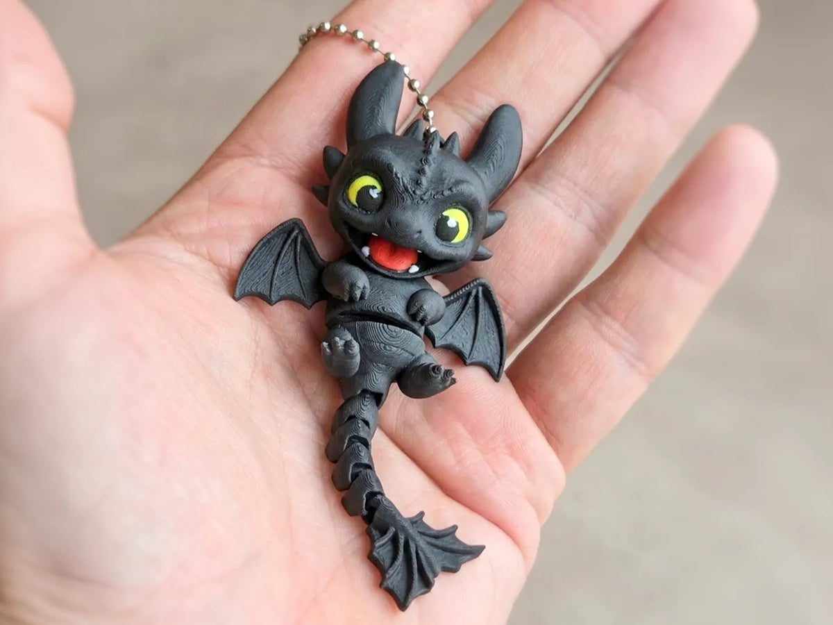 Porte-clés Dragon Krokmou articulé - Figurine Print