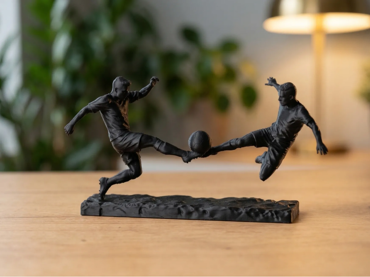 Sculpture de football dynamique (En l'air) - Sport Print