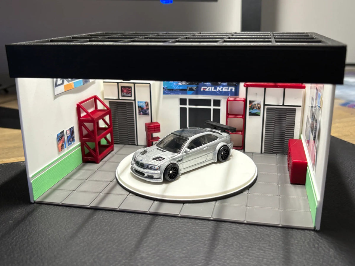 Diorama de Garage NFS Underground 2 1/64 - Auto Print