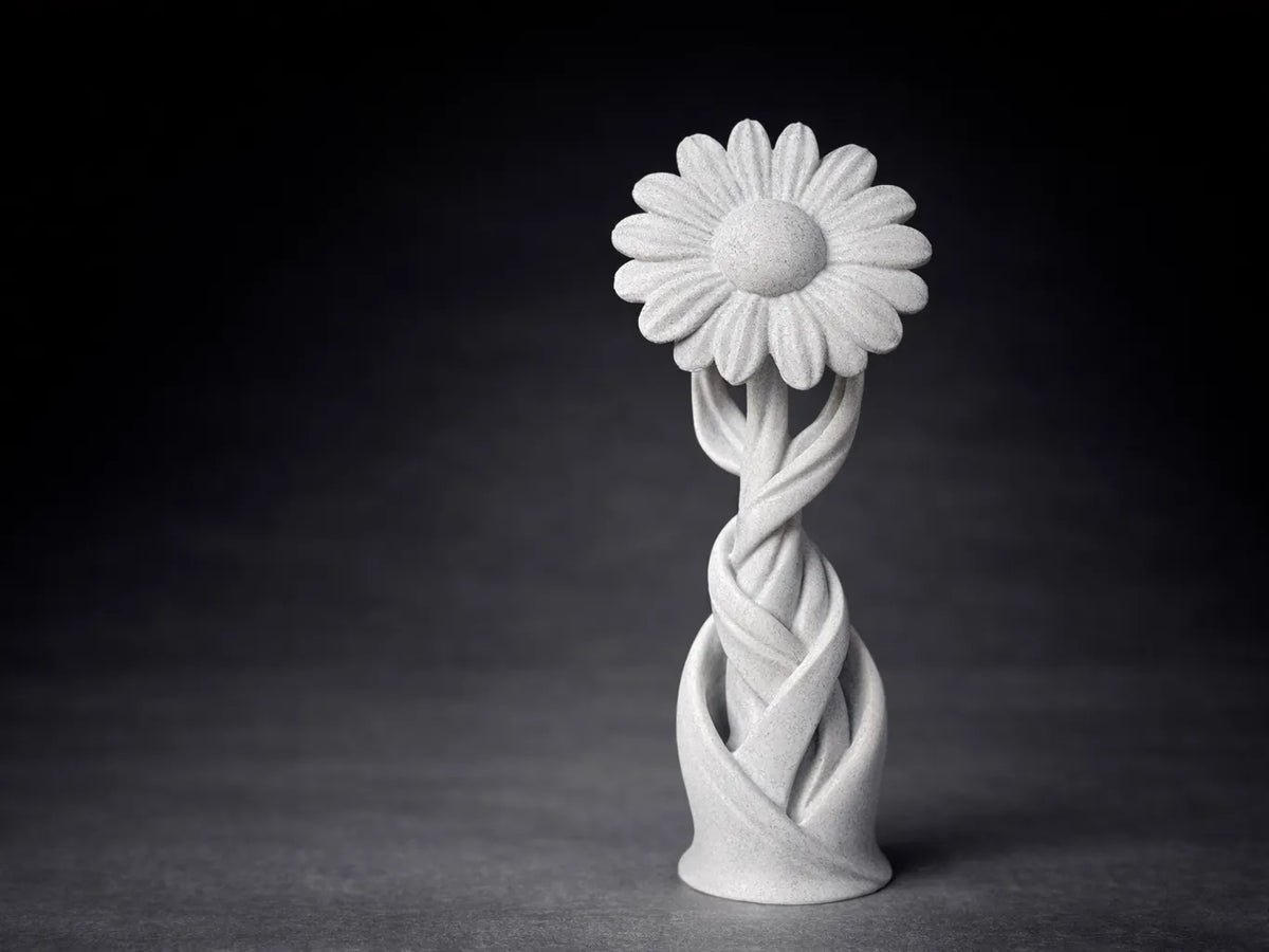 Sculpture Margueritte Spirale Fleur Torsadée - Art Print