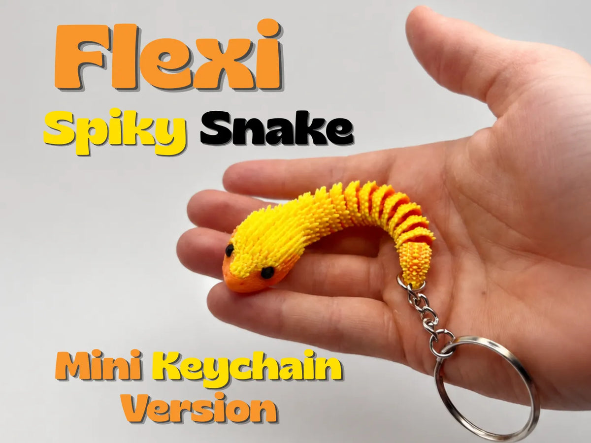 Serpent Flexible Épineux – Version Mini Porte-clés - Jeux Print