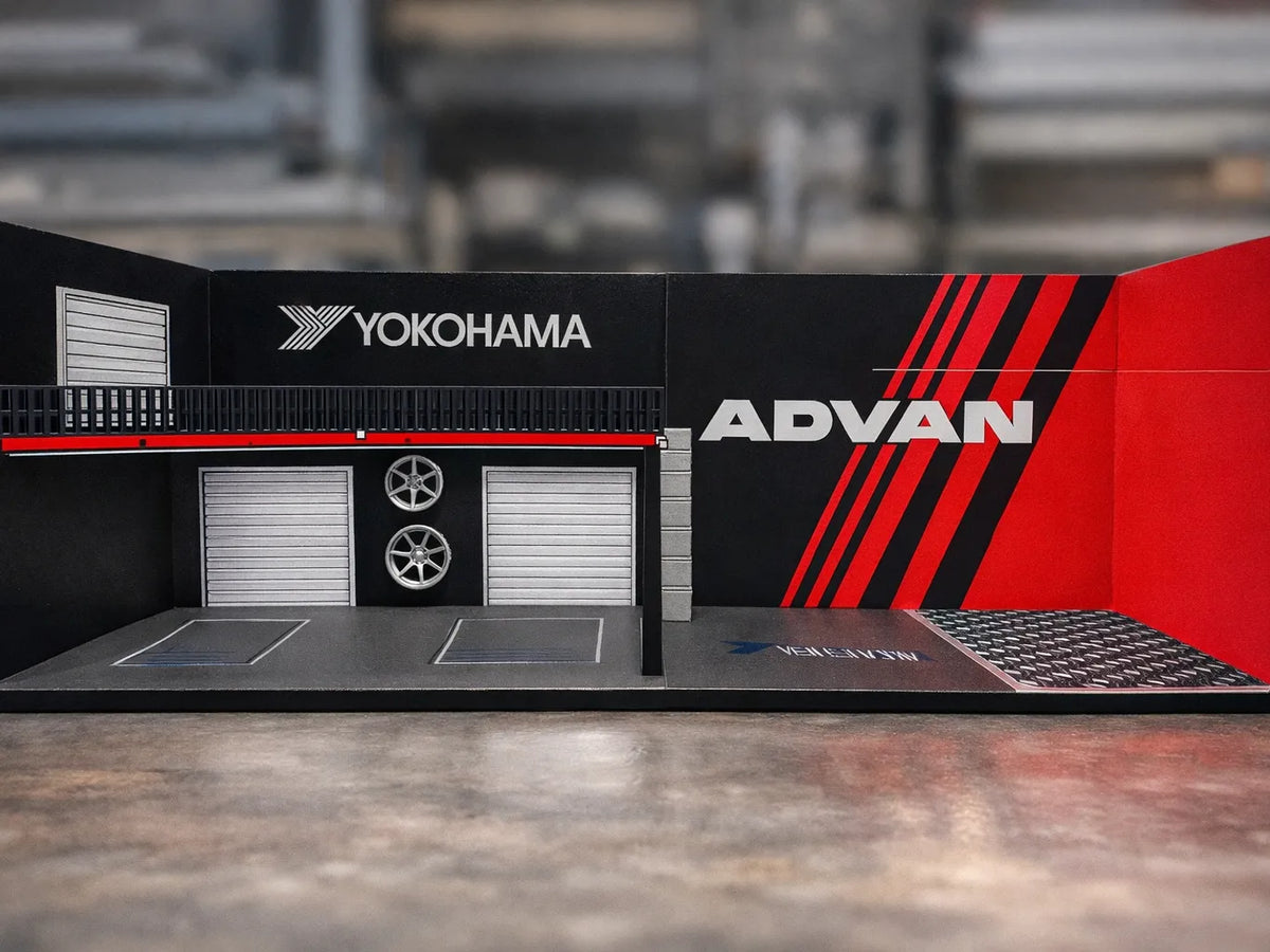 Garage Advan pour voiture à l'échelle 1:64 - Amélioration - Auto Print