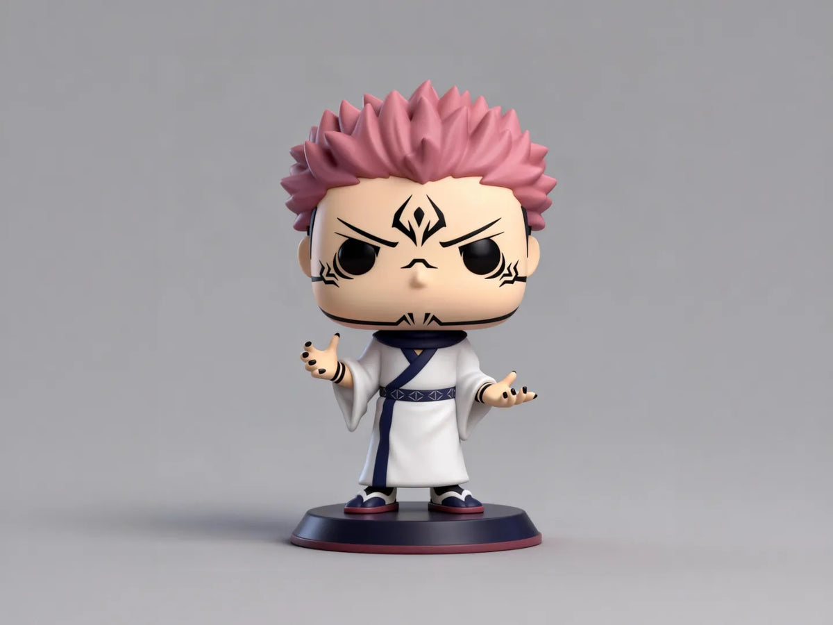 Sukuna - Figurine d'anime Jujutsu Kaisen - Jouet Funko Pop à peindre - Figurine Print