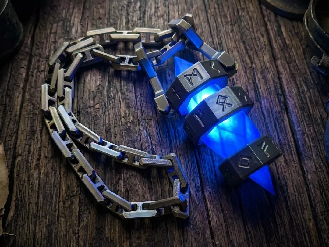 L'Éclat du Serment - Collier chaîne en cristal - Bijoux Print